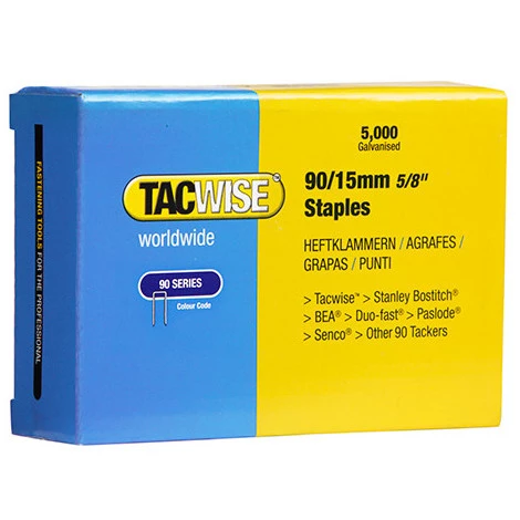 5 000 Agrafes Galvanisées L. 15 Mm Type 90 - 0306 - Tacwise