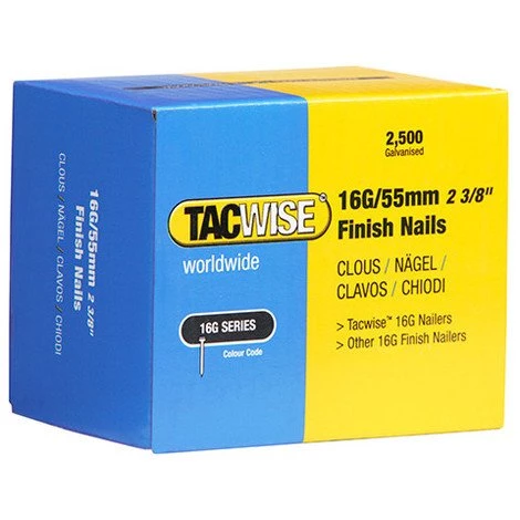 Boîte De 2500 Clous De Finition De Type 16G L. 55 Mm - TA-0299 - Tacwise