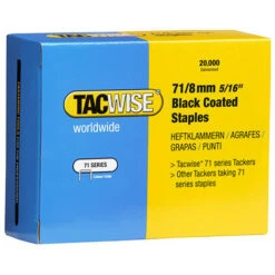 Boîte De 20000 Agrafes Galvanisées De Type 71 L. 8 Mm Noir - TA-1065 - Tacwise