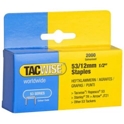 Boîte De 2000 Agrafes Galvanisées De Type 53 L. 12 Mm - TA-0337 - Tacwise